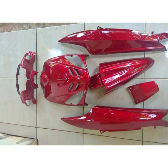 Body alus mio sporty merah maroon