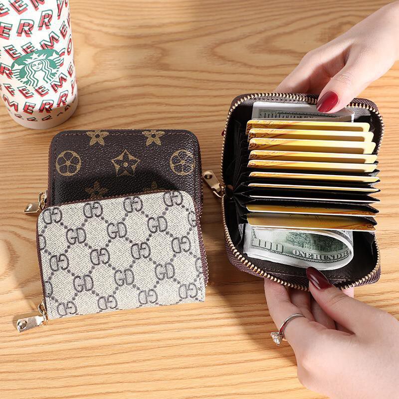 Dompet Kartu Resleting Dompet Mini Wanita Fashion