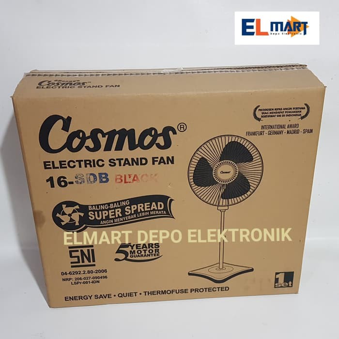 COSMOS stand fan  16 inch 16 SDB   kipas angin berdiri 16 &quot;  16SDB 16inch 46 watt