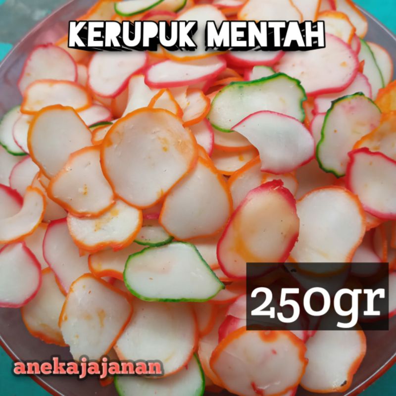 Jual Kerupuk Mentah Kerupuk Seblak Kerupuk Pelangi Kerupuk Bawang 250gr