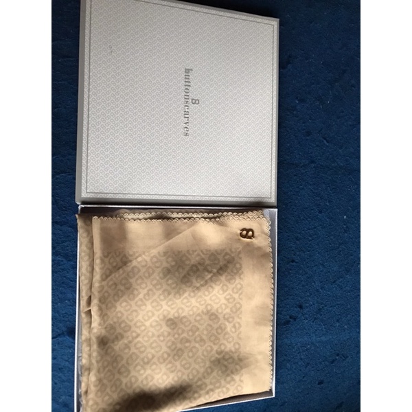 Preloved Tapis Square Voal Buttonscarves (Butter)