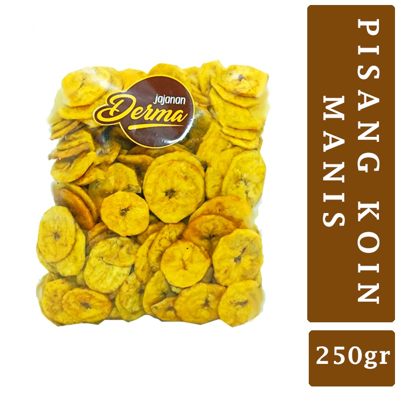 

Pisang Koin Manis 250 Gram - Keripik Pisang Koin - Snack Lebaran