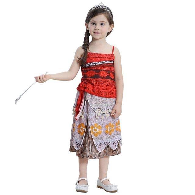 81003 DRESS MOANA /DRESS PRINCESS / KOSTUM MOANA / DRESS ANAK