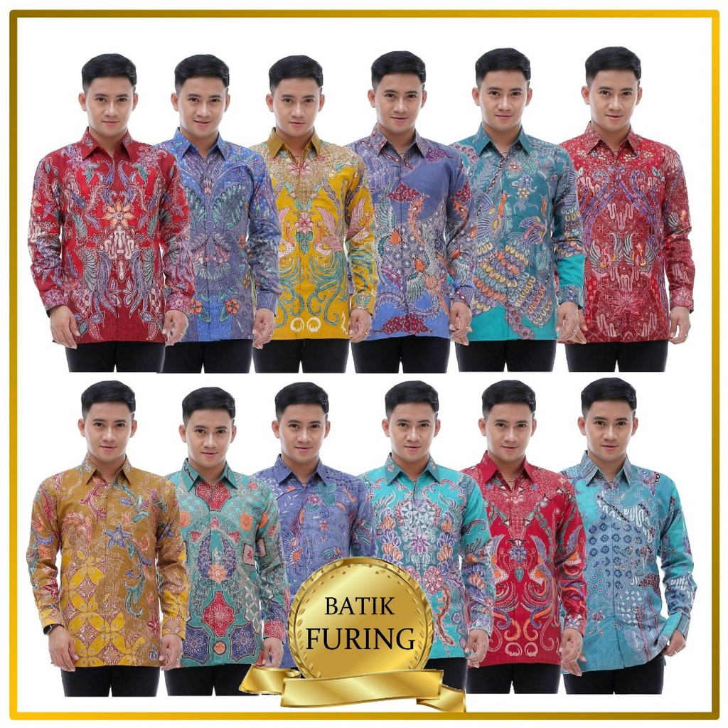 KEMEJA BATIK FURING LENGAN PANJANG | BATIK FURING PEKALONGAN | KEMEJA BATIK
