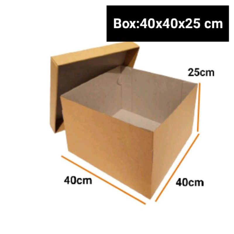 

Box kardus Polos 40x40x25 cm gift Box/Hamper's/karton/Bungkus kado/arcive
