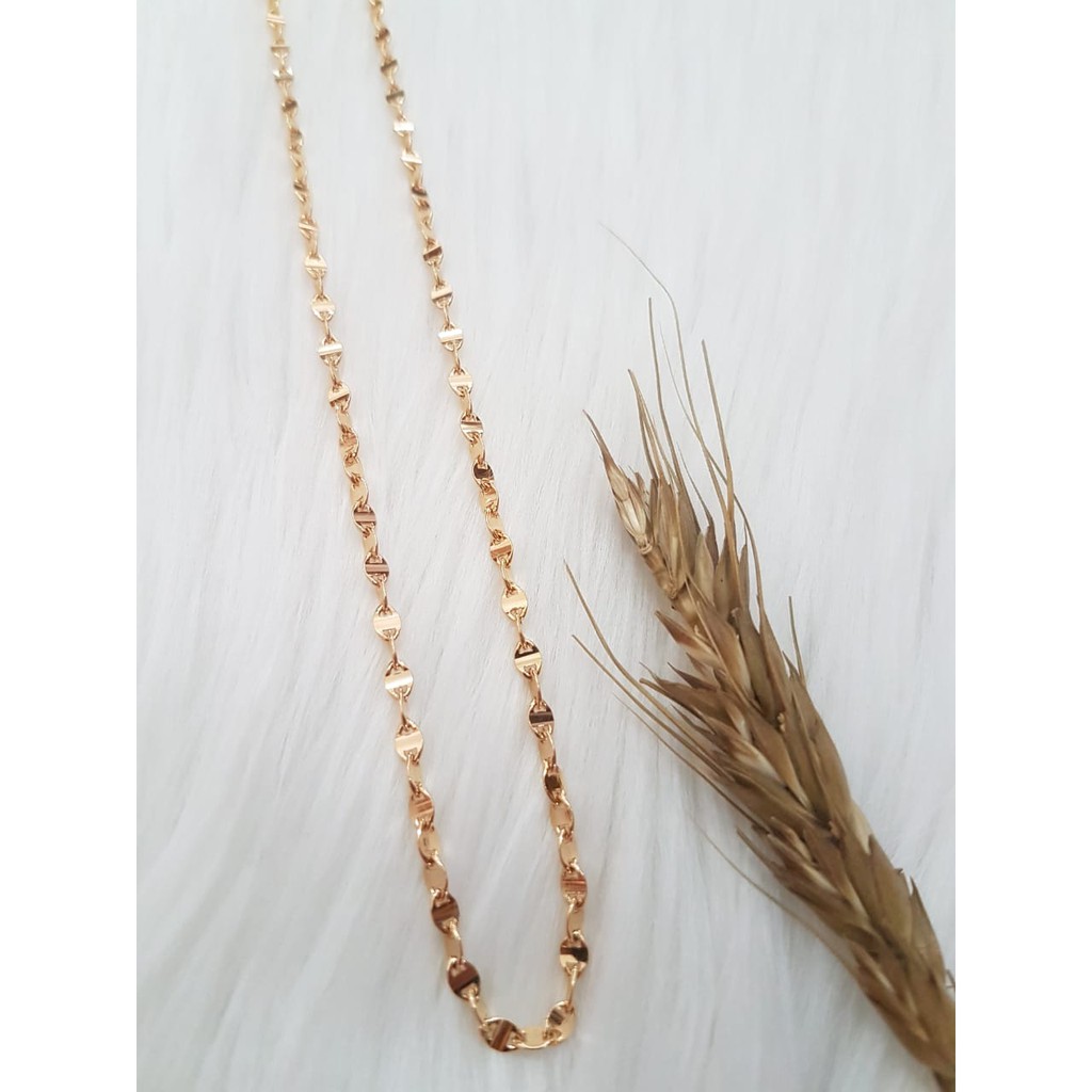 Kalung emas asli model toscano kadar 9K