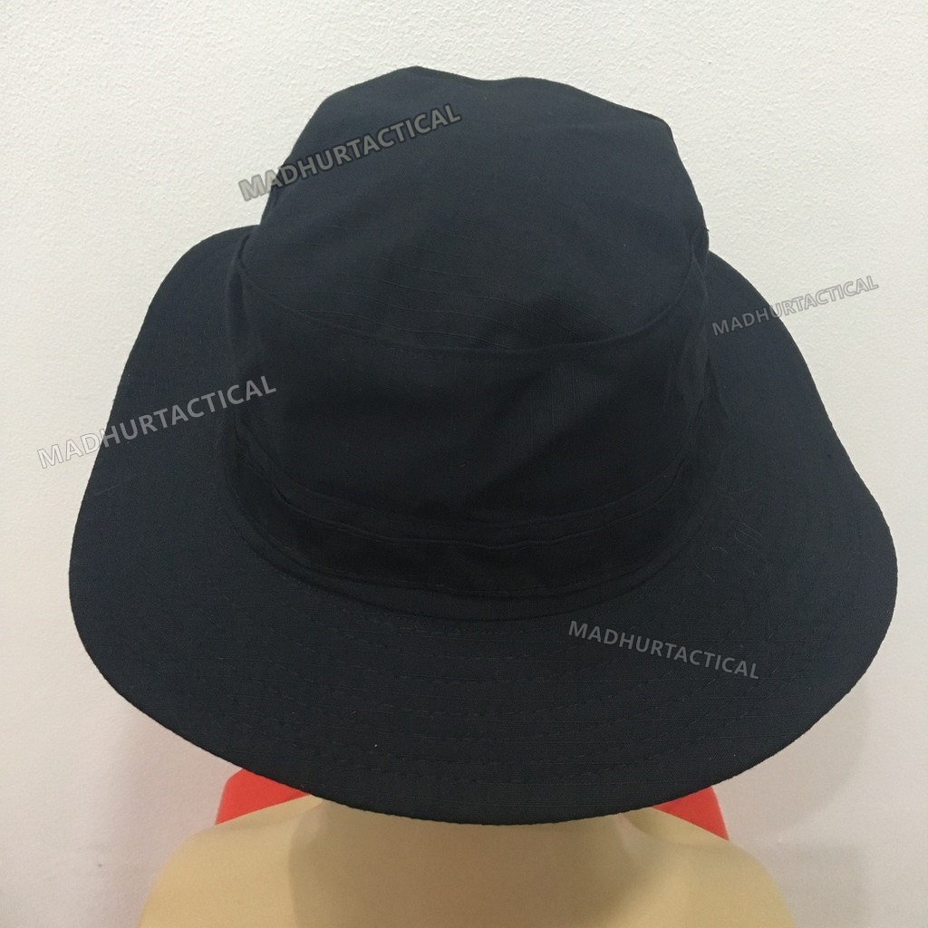 Topi Gunung Hitam Topi Rimba Hitam Tactical