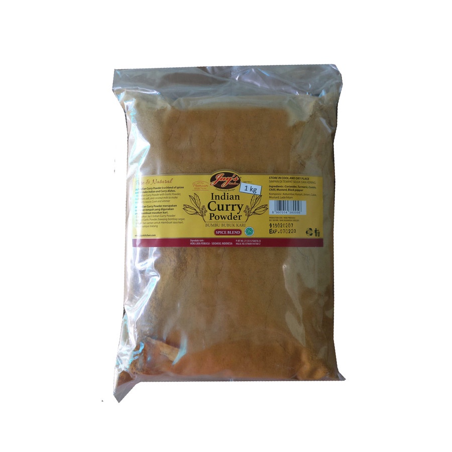 

JAYS INDIAN CURRY POWDER 1 KG - KARI BUBUK INDIA HALAL ENAK PRAKTIS