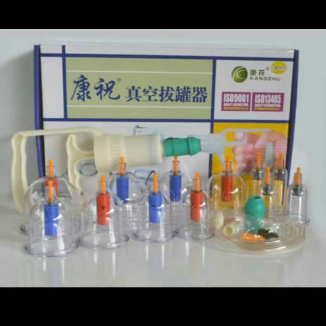 Alat bekam cup bekam isi 12 cuping bekam alat sedot darah