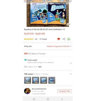 RECOMENDED buku Bupena Sd Kelas 6. 6a.6b.6c.6d Revisi Kurikulum 13.Bekas Original
