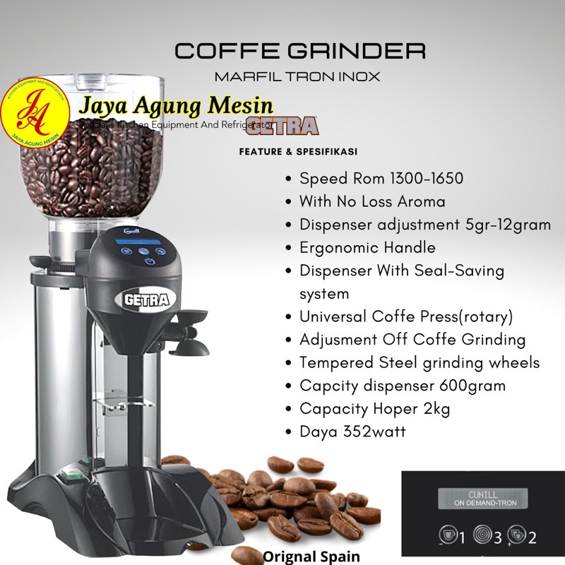 Coffee Grinder Getra Tipe Marfil Tron Inox/Grinder Kopi