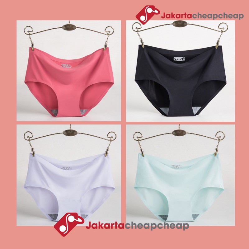 JC068 Celana Dalam Wanita Seamless Anti Jiplak Tanpa Jahitan Anti Nyeplak Fashion Lembut
