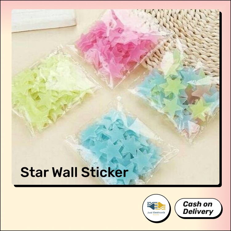 Star Wall Sticker Stiker Bintang Glow in the Dark