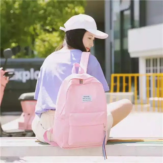 Charyatink - [COD] Terlaris Tas Ransel Sekolah Korea/Tas Sekolah Polos