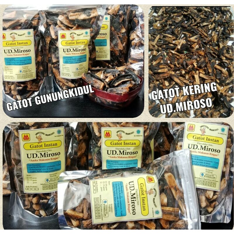 

900gr gatot instan gatot singkong kering UD.Miroso YK
