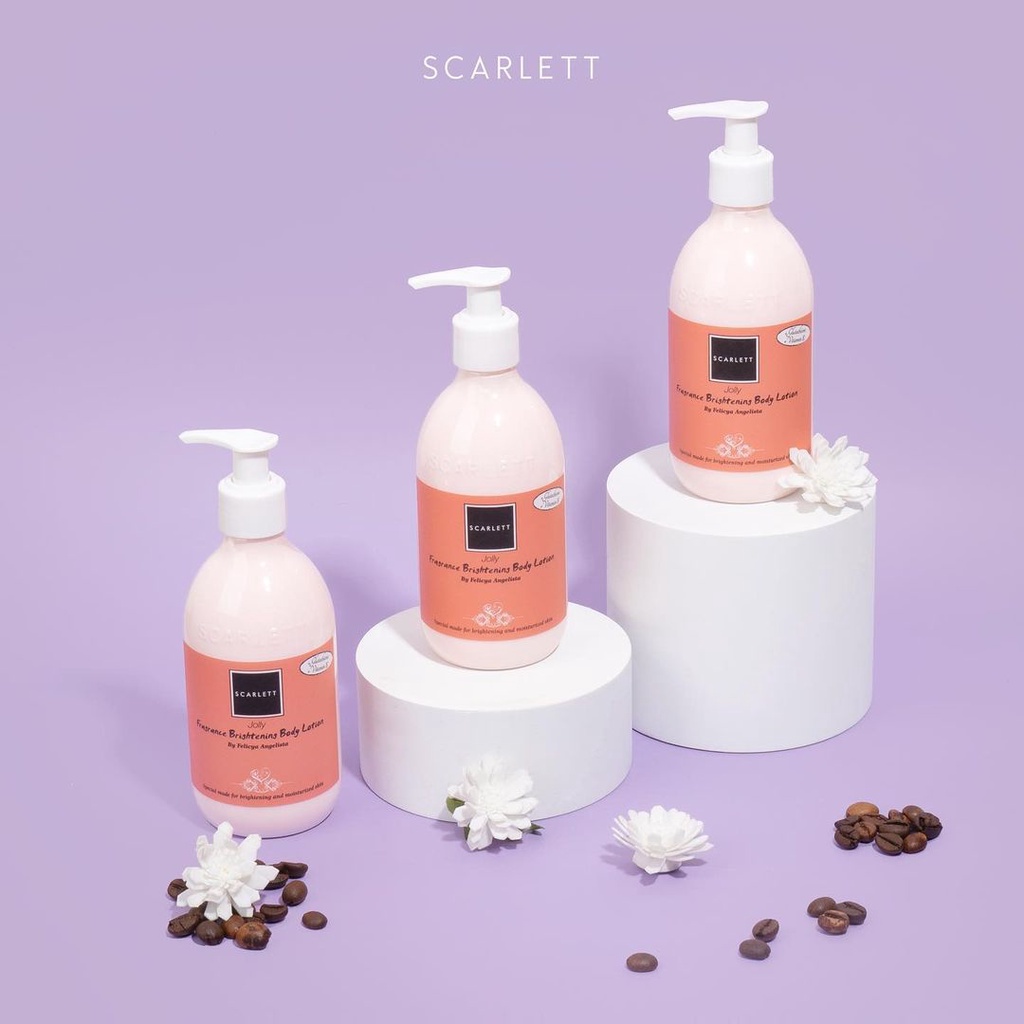 Scarlett Whitening Body Lotion Shower Scrub Body Scrub | Face Serum |Facial Wash |Toner | Acne | Sabun Soap | Shampoo | Conditioner | Day Night Cream SCARLET BPOM By Felicya Angelista