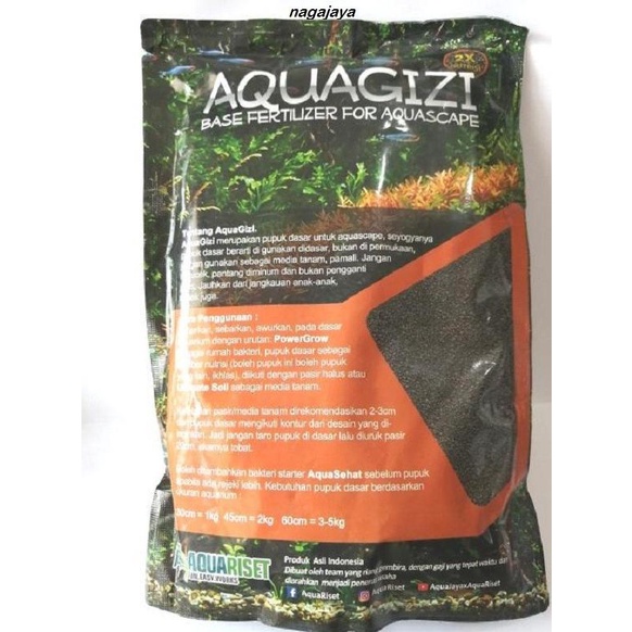 pupuk dasar aquascape aquarium aqua gizi aquagizi isi 1 kg