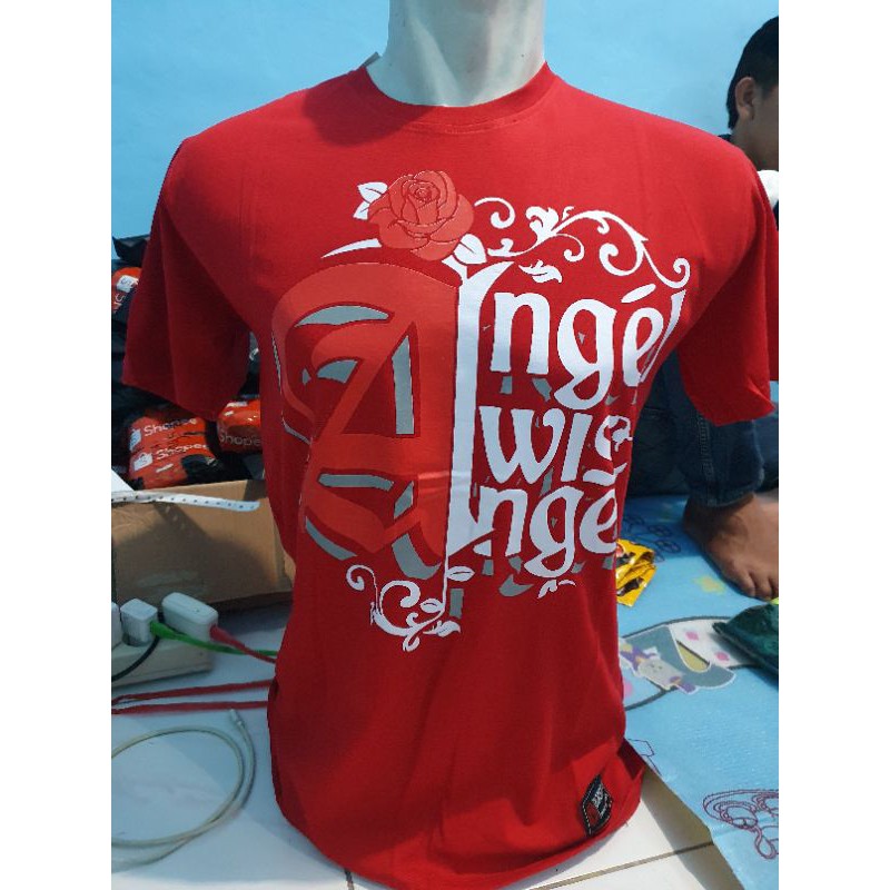 BAJU KAOS ANAK KATA KATA LUCU UNIK VIRAL ANGEL WES ANGEL