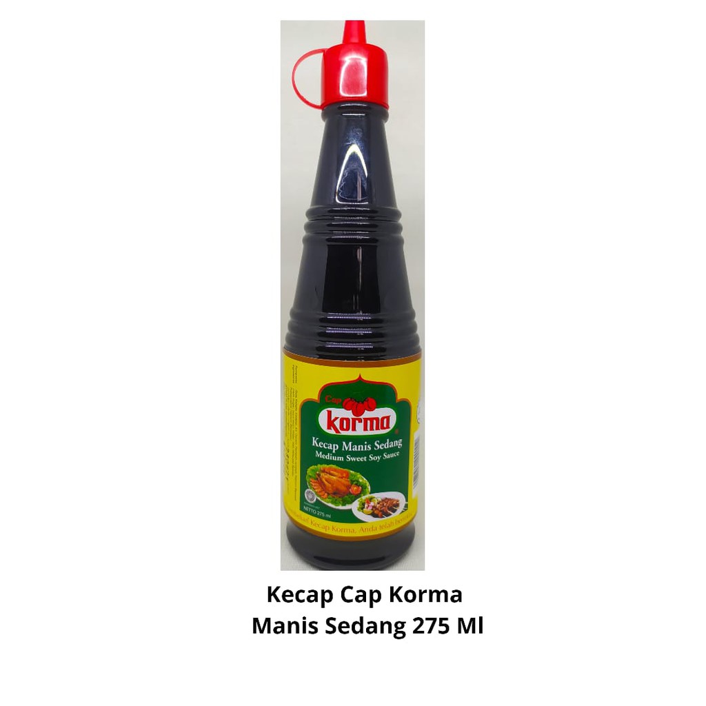 

Kecap Cap Korma - Manis Sedang 275 Ml