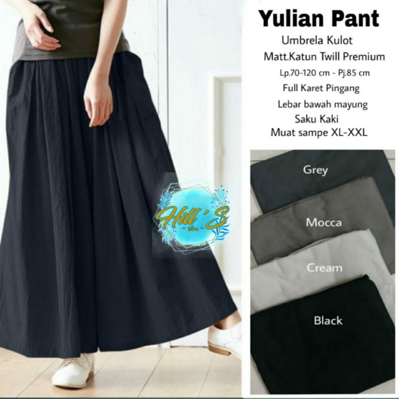 YULIAN PANTS - CELANA KATUN TWILL - CELANA WANITA - CELANA KEKINIAN - CELANA KAIN - CELANA BAHAN