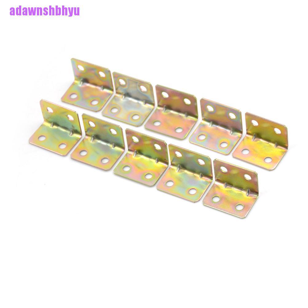 10 Pcs Bracket Rak Sudut Kanan 90 Derajat Bahan Logam Ukuran 25x25 X 16mm