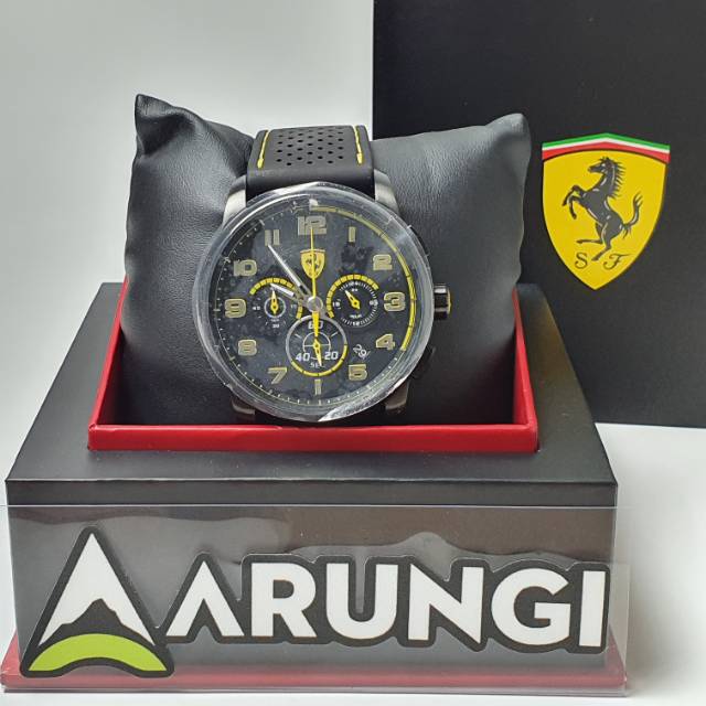 Jam Tangan Original Ferrari Heritage Chronograph Mens Watch 830061