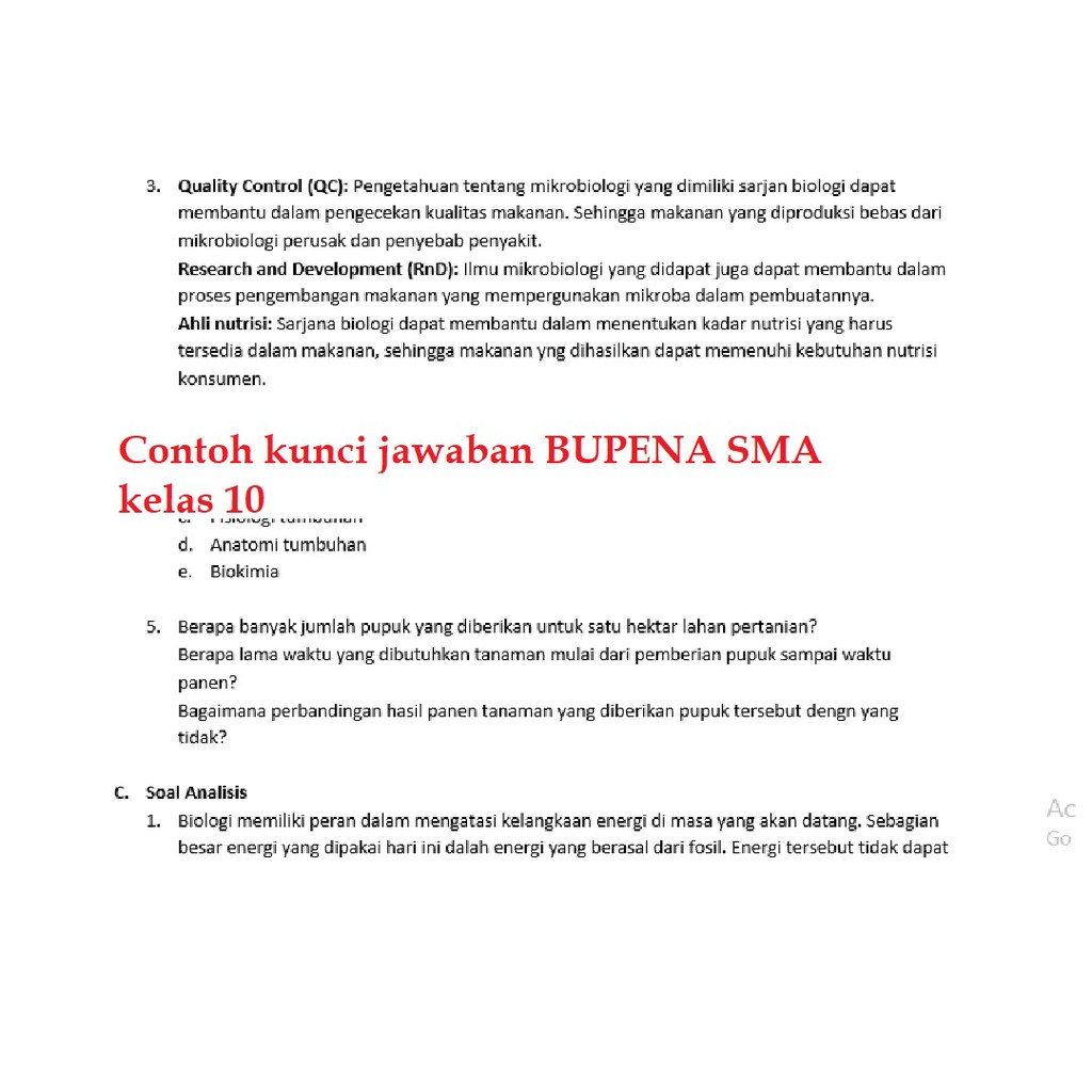 Get Kunci Jawaban Bupena Kimia Kelas 10 Images