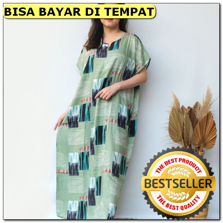 Setelan Piyama Daster Baju Tidur Panjang Busui Rayon Premium By V RE795  Habel Verell Busui - 1