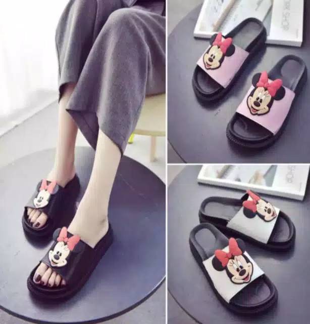 Best seller sandal wanita mickey minie karet