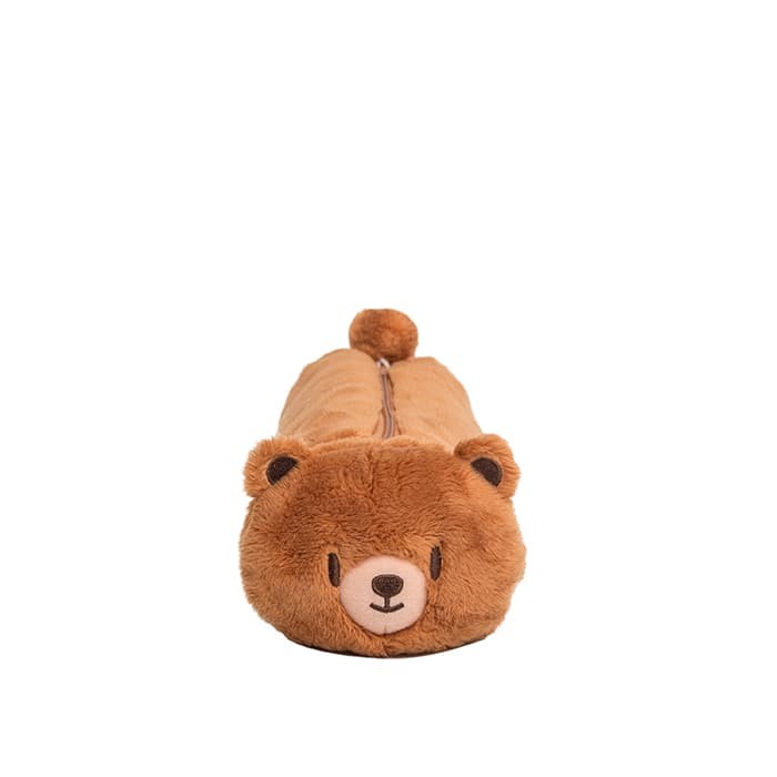 

D40T4Vt Wigglo Round Pencil Case Fluffy Bear T5G04T1