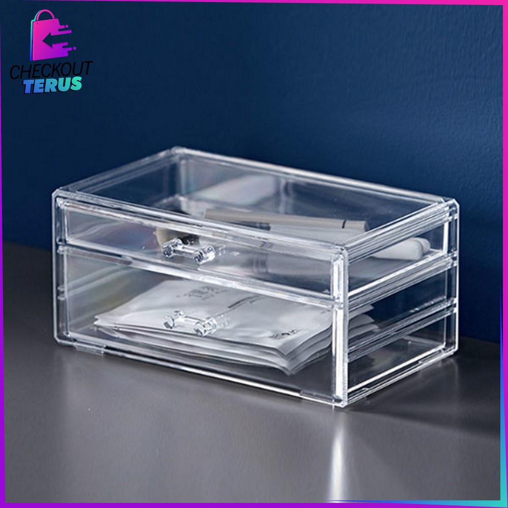 CT K105 Kotak Serbaguna Rak Bening Kotak Masker Transparan Acrylic Organizer Box Kotak Penyimpanan Masker