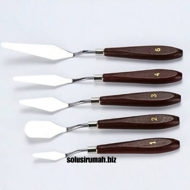 PAINTING KNIFE SET 5PCS PISAU PALET PISAU LUKIS