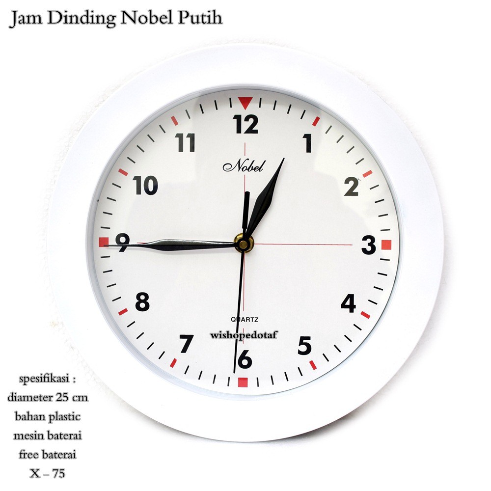 JAM DINDING NOBEL PUTIH