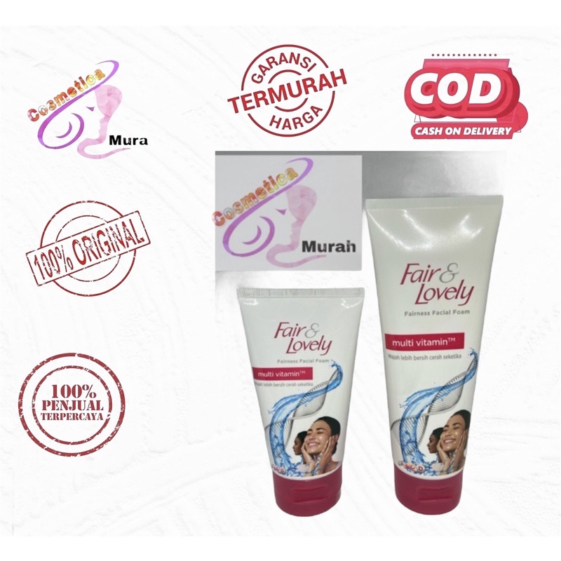 50 &amp; 100gram ] fair and lovely facial foam - cuci muka fair and lovely