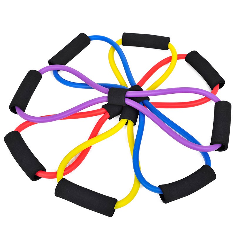 Tali Stretching Rope Olahraga / Tali Karet Elastis Stretch Rope Fitness Gym / Resistance Band Arms Tali Yoga Rubber Pilates-1