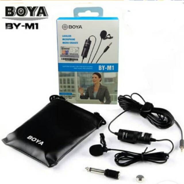 Jual Microphone Mic Clip On Boya BYM1 Lavalier / Mic Boya M1 / Boya By