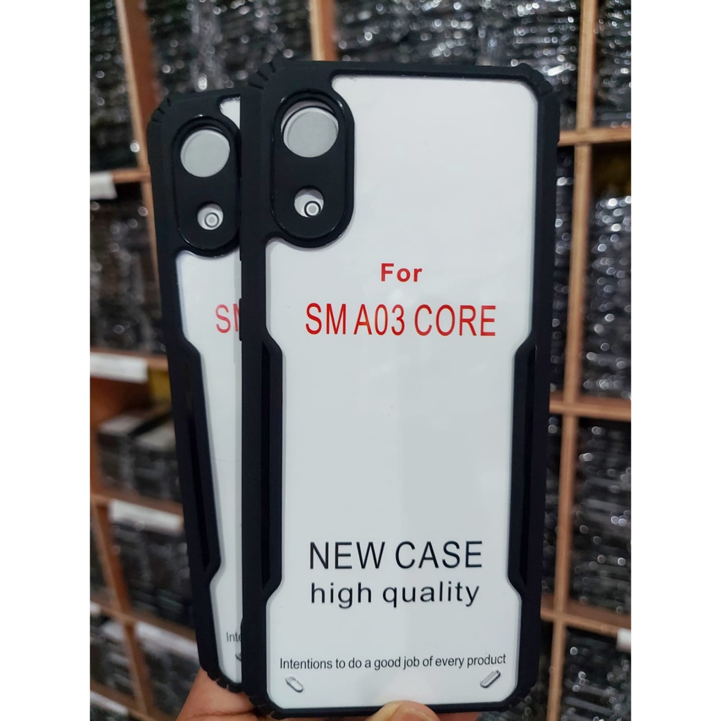 New Case SAMSUNG GALAXY A03 CORE Hardcase Fusion Shockproof Armor Transparant Premium Casing Handphone