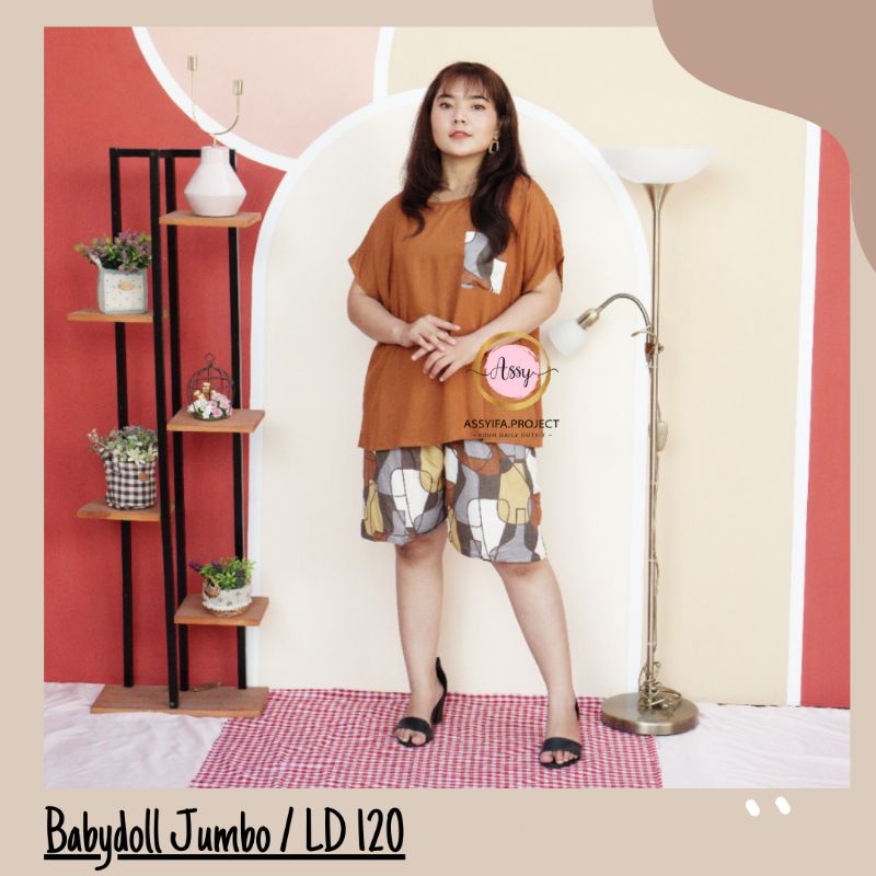 PIYAMA RAYON SETELAN RAYON  PIYAMA RAYON JUMBO CELANA PENDEK BABYDOLL RAYON JUMBO PAKAIAN TIDUR
