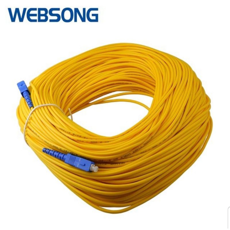 Kabel Fiber Optic Patch Cord SC to SC UPC 100M Indihome WEBSONG