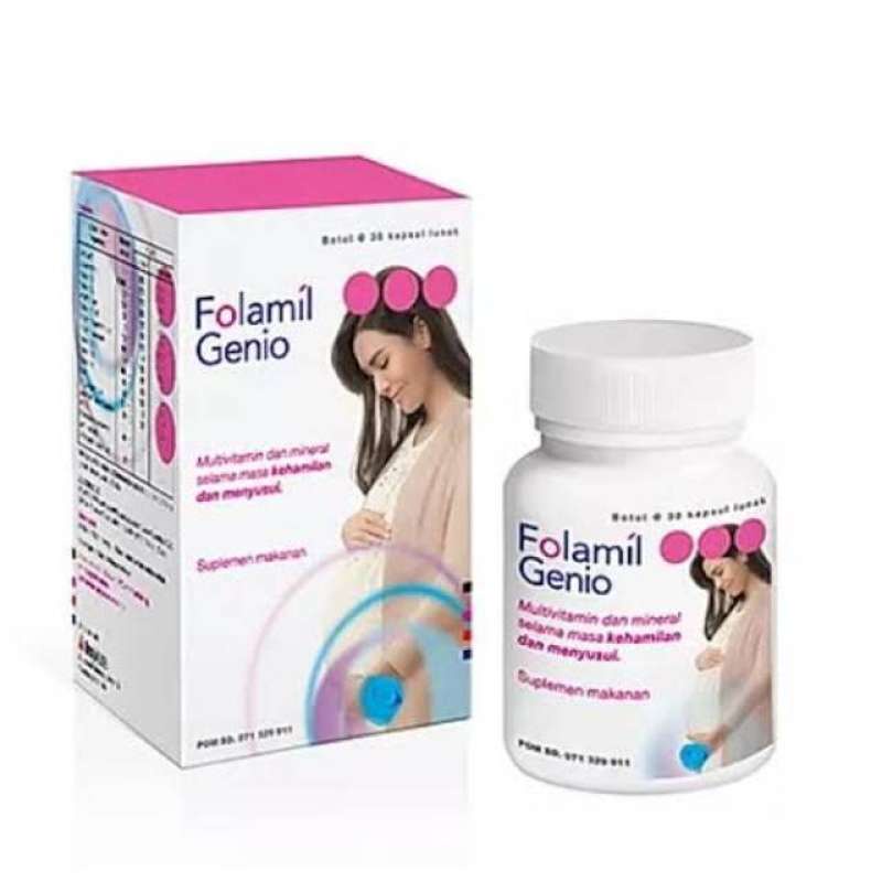 Folamil Genio Multivitamin Masa Kehamilan isi 30 Kapsul Original