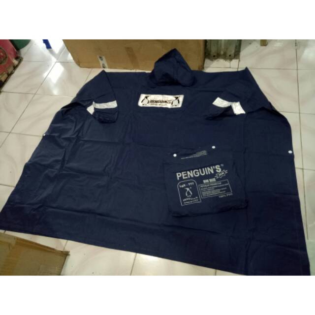 Jas hujan pinguin ponco lengan