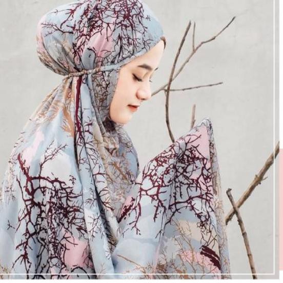Dijual / MUKENA TAZBIYA WINTER ARTWORK BROWN Mukenah Tazbiyah Bahan Katun Rayon | Mukena Tasbiya / T