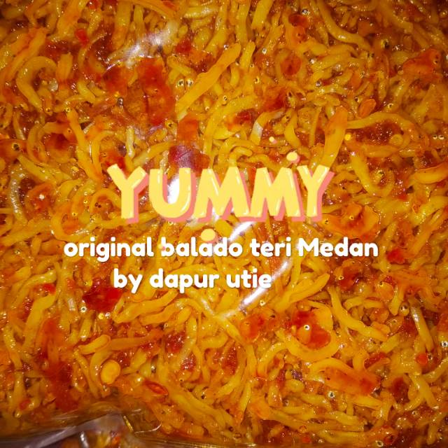 

Balado teri Medan/ 200gr/sambel teri/teri nasi/makanan siap saji/teri Medan