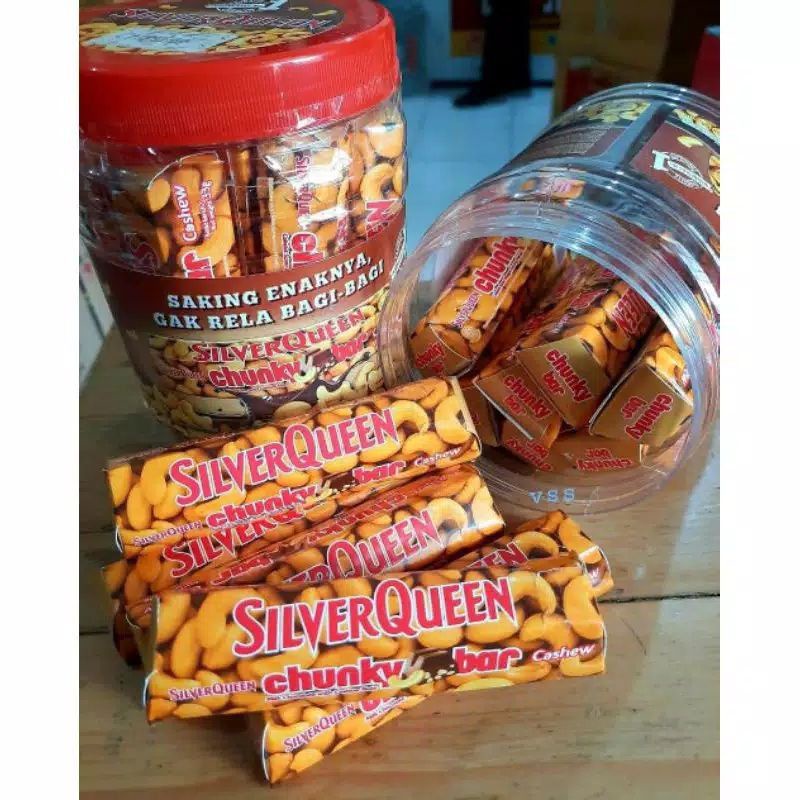 COKLAT SILVERQUEEN CHUNKY BAR 33GR PER PCS COKLAT SILVER QUEEN CHUNKYBAR 30GR COKELAT SILVERQUEEN CHUNKYBAR 33GR