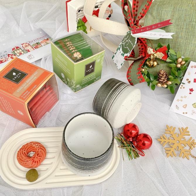 

MERRY & WARM - L BAG - HAMPERS NATAL PARCEL CHRISTMAS GIFT - TEA & CUP DC452CD3
