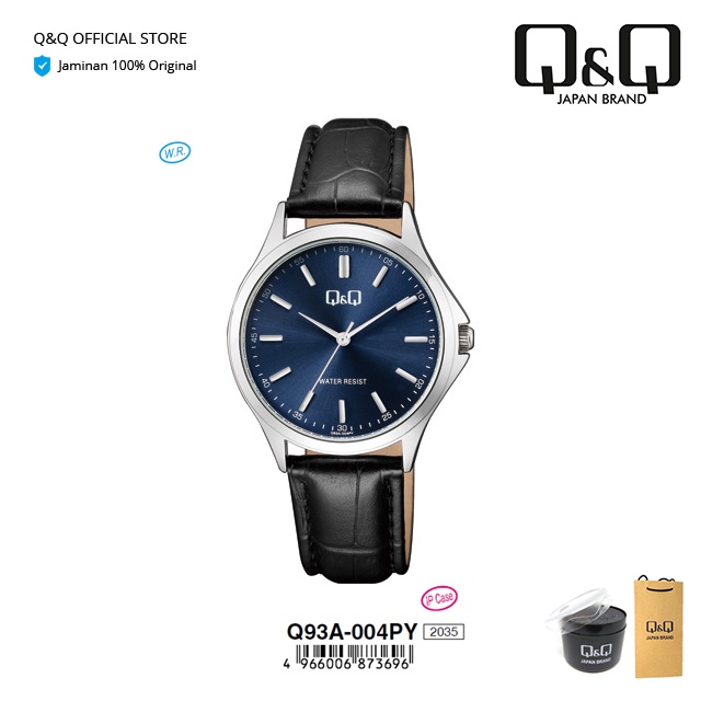 Q&Q QnQ QQ Original Jam Tangan Wanita Fashion Analog Kulit - Q93 Q93A Tahan Air 3 BAR-1