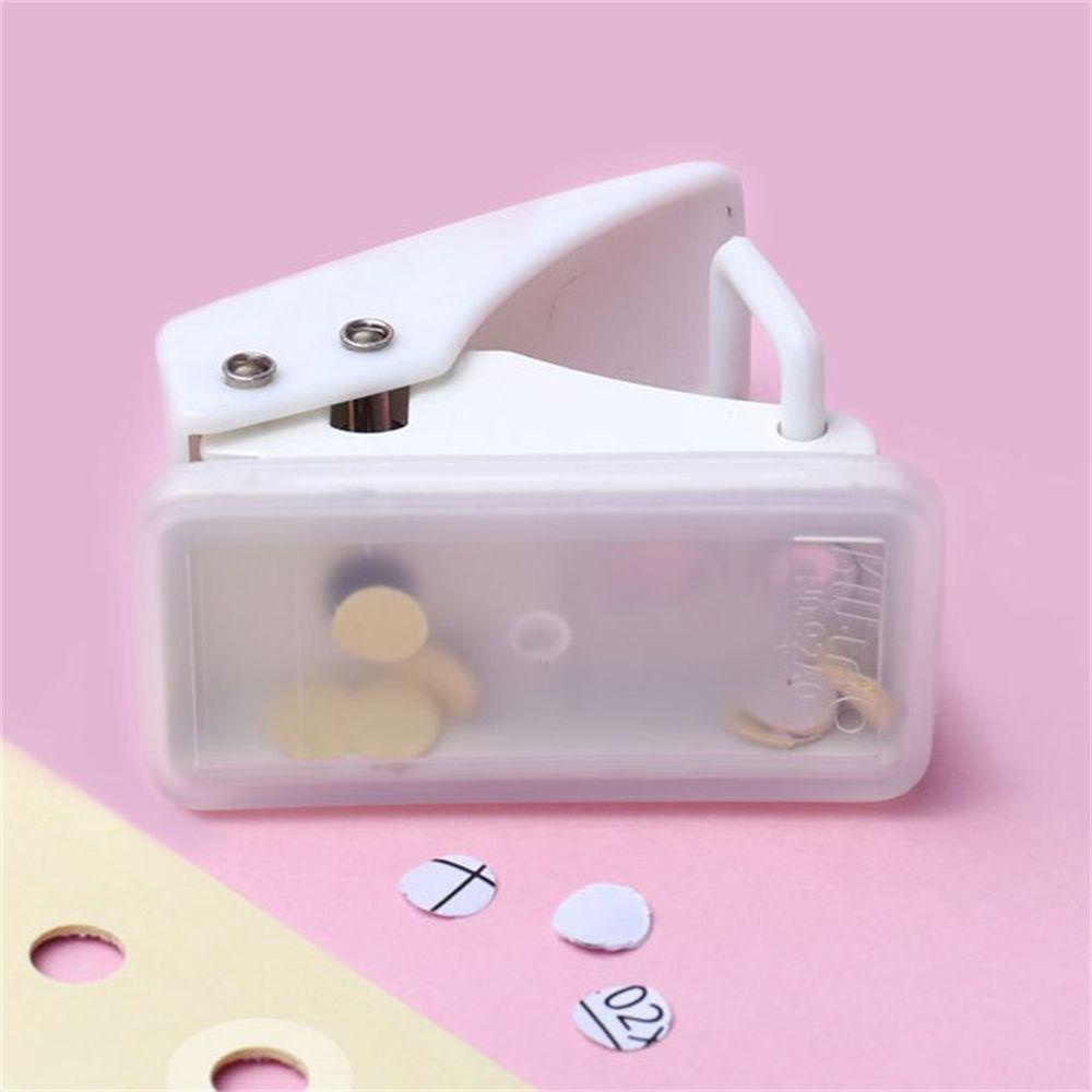 Lanfy Hole Puncher Single Ring Mini Alat Tulis Sekolah Untuk Scrapbooks Kerajinan Kertas Kapasitas 8lembar Handheld