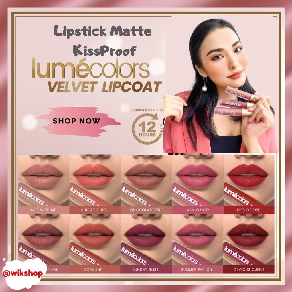 LUMECOLORS LIPSTICK MATTE LIPSTIK LUMECOLOR LIPCOAT ORIGINAL 100% HALAL