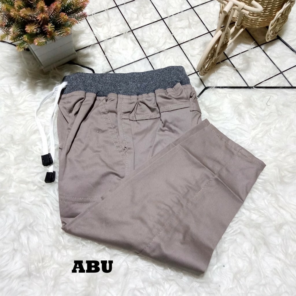 Celana Chino Chinos Cino Panjang Anak Laki Laki Cowo Cowok Pinggang Karet Bahan Melar 2 10  Tahun