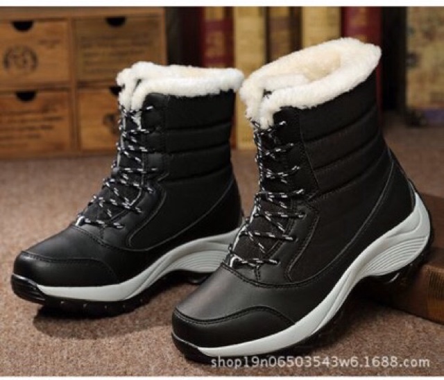 IMPORT Boots Ankle Waterproof Anti air salju Sepatu Boots Winter Import Bulu Parka Ankle